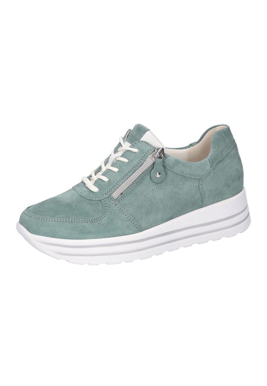 Waldläufer Sneaker | H-Lana Cyan Weis